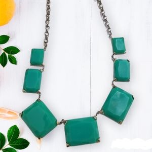 BaubleBar Emerald Green Bib Necklace